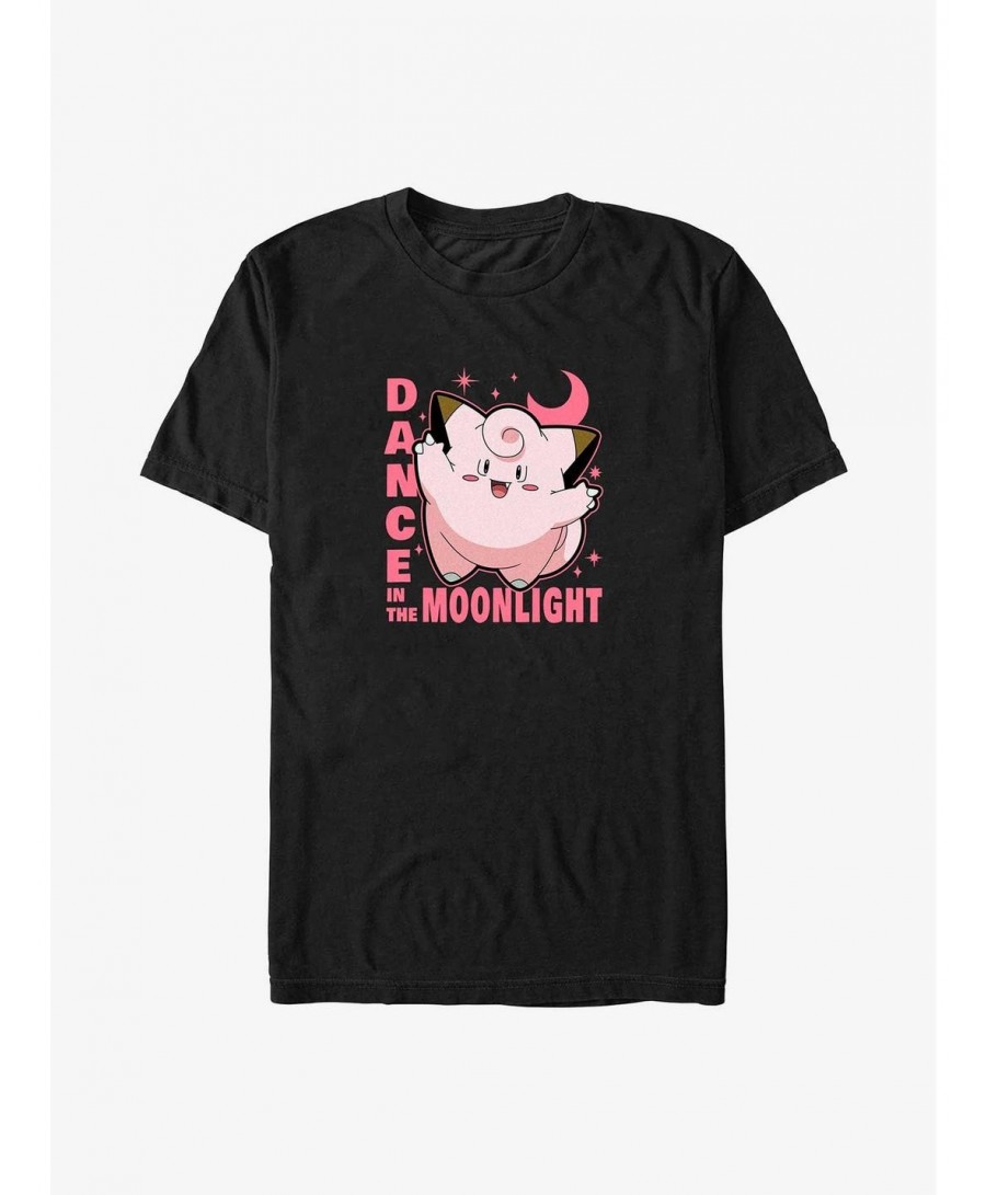 Cheap Sale Pokemon Clefairy Moonlight Dance Big & Tall T-Shirt $7.74 T-Shirts