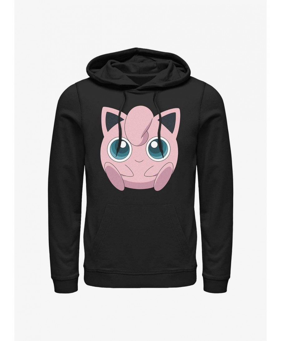 Discount Pokemon Jigglypuff Face Hoodie $13.20 Hoodies