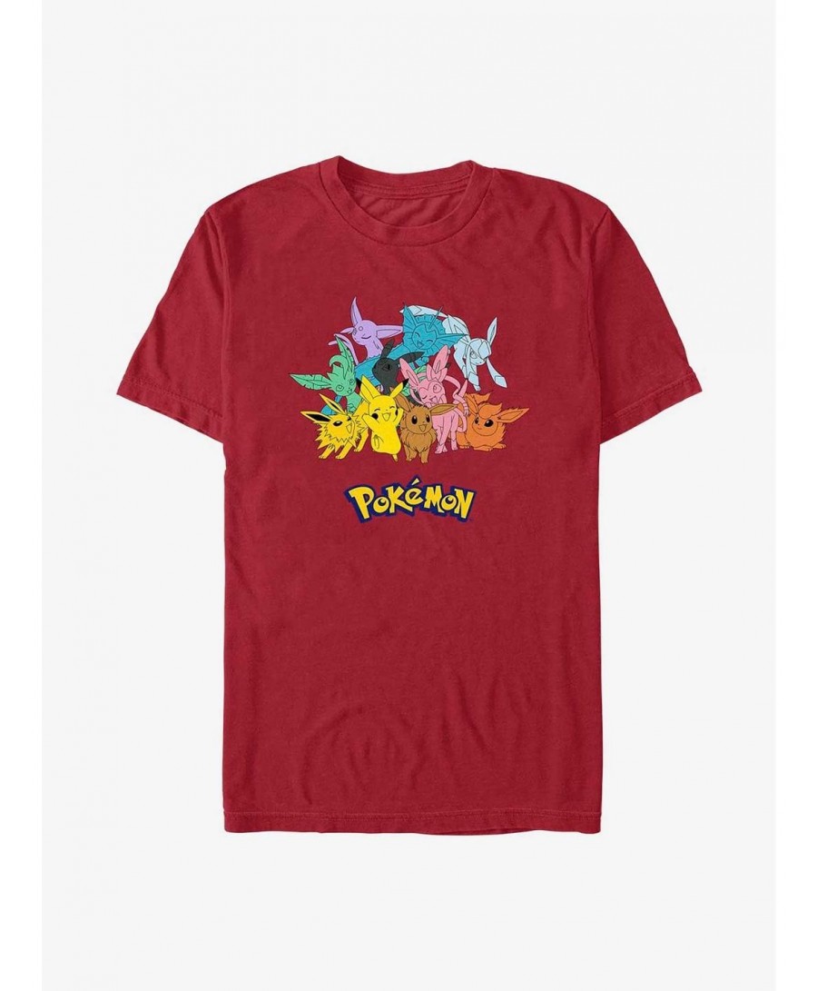 Crazy Deals Pokemon Gotta Catch Eeveelutions T-Shirt $7.70 T-Shirts