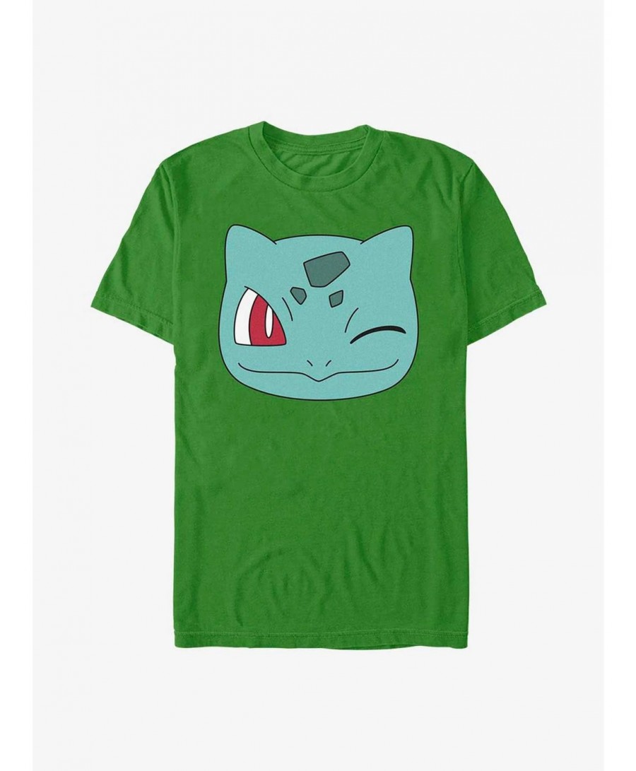 Fashion Pokemon Bulbasaur Face T-Shirt $6.52 T-Shirts