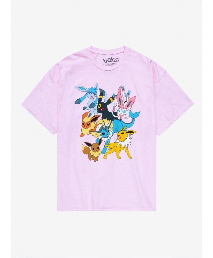 Exclusive Price Pokemon Eeveelutions Boyfriend Fit Girls T-Shirt Plus Size $7.79 T-Shirts