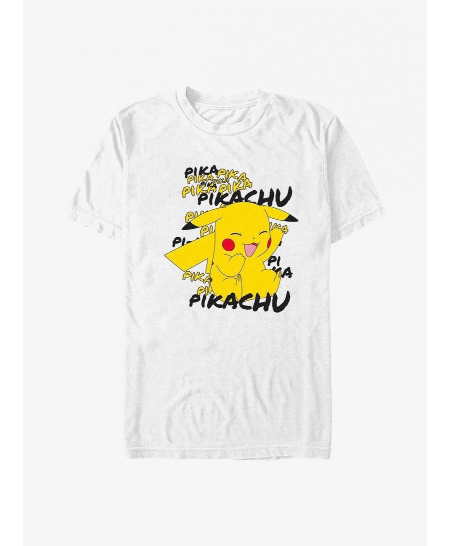 Discount Sale Pokemon Pikachu Cracks A Joke Extra Soft T-Shirt $6.28 T-Shirts