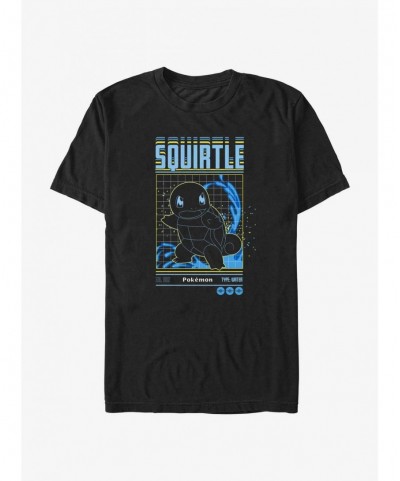 Low Price Pokemon Squirtle Grid T-Shirt $7.36 T-Shirts