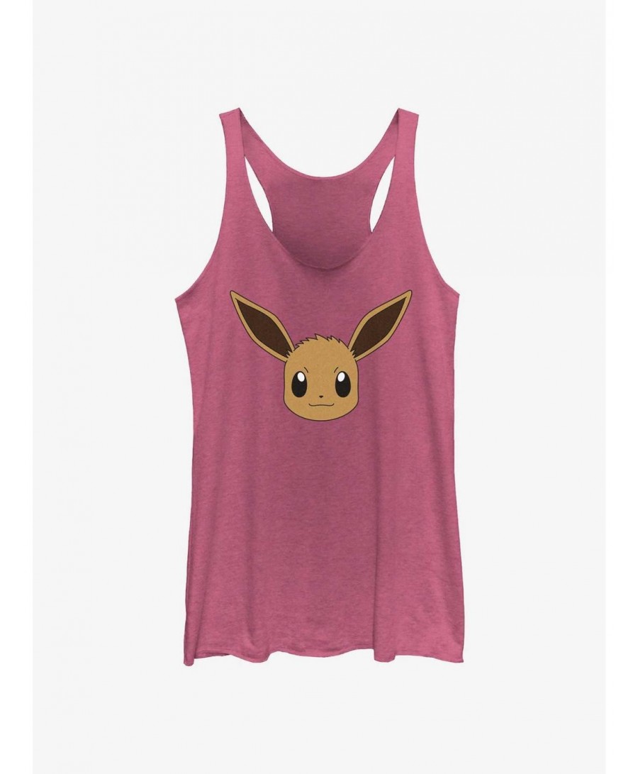 Limited-time Offer Pokemon Eevee Face Girls Tank $7.80 Tanks