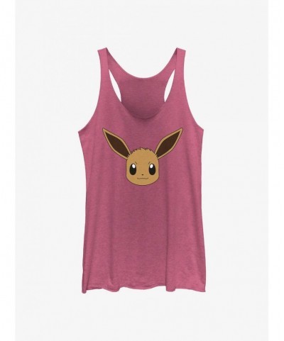 Limited-time Offer Pokemon Eevee Face Girls Tank $7.80 Tanks