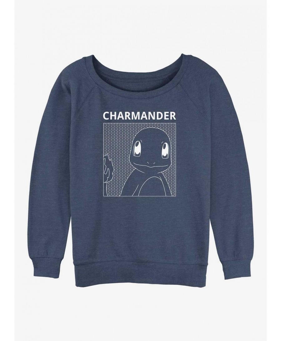 Limited Time Special Pokemon Charmander Girls Slouchy Sweatshirt $7.75 Sweatshirts