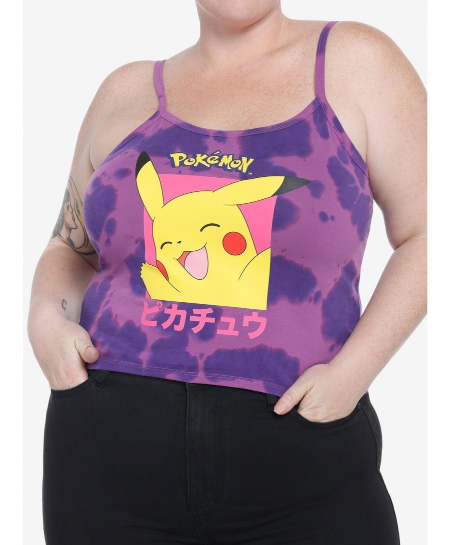 Clearance Pokemon Pikachu Tie-Dye Girls Cami Plus Size $6.05 Others