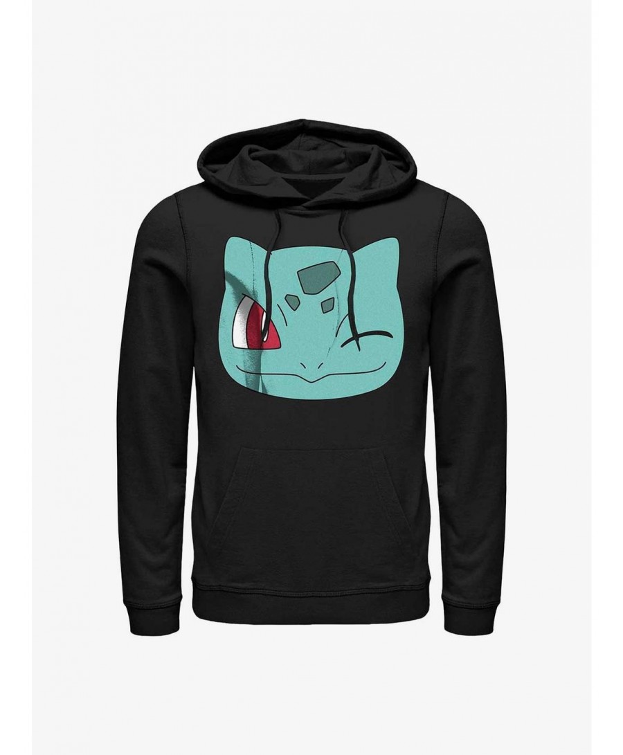 Best Deal Pokemon Bulbasaur Face Hoodie $15.09 Hoodies