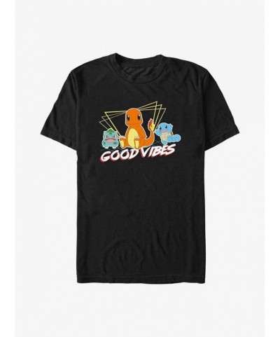 Wholesale Pokemon Good Vibes Starters T-Shirt $7.86 T-Shirts