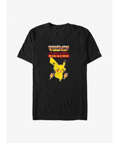 Premium Pokemon Pikachu Ready To Battle Big & Tall T-Shirt $7.33 T-Shirts