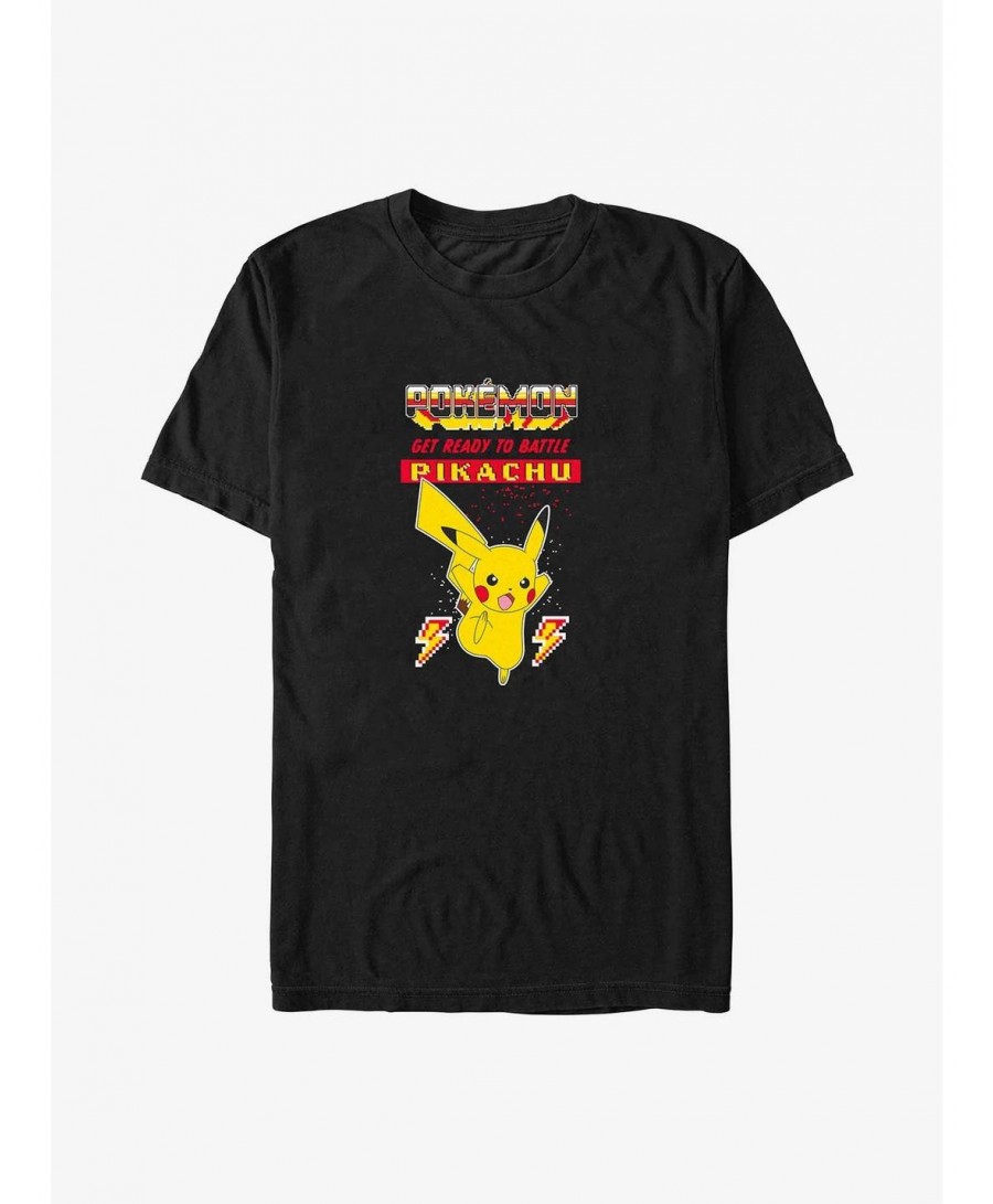 Premium Pokemon Pikachu Ready To Battle Big & Tall T-Shirt $7.33 T-Shirts