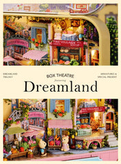 Dollhouse Miniature with Furniture Kit  Handmade DIY House Model for Teens mature-themed Gift (Lucky Market)