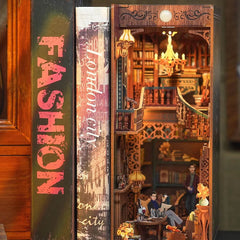 Sherlock Holmes Detective Agency Wooden Puzzle Book Nook